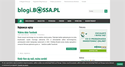 Desktop Screenshot of blogi.bossa.pl