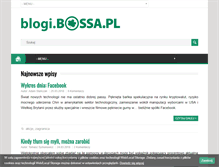 Tablet Screenshot of blogi.bossa.pl